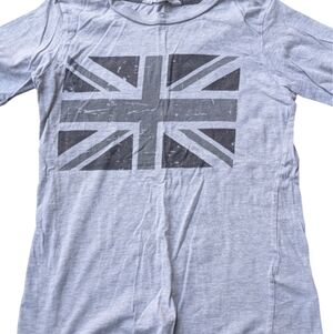 💥5/20$ Gray T-Shirt with Union Jack Design
